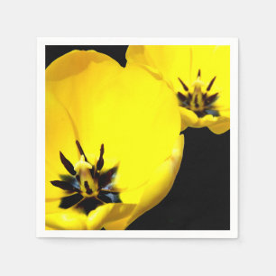 Servilleta De Papel Nápoles de papel tulipán amarillo