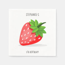 Servilleta De Papel Nápoles de parche de fresa