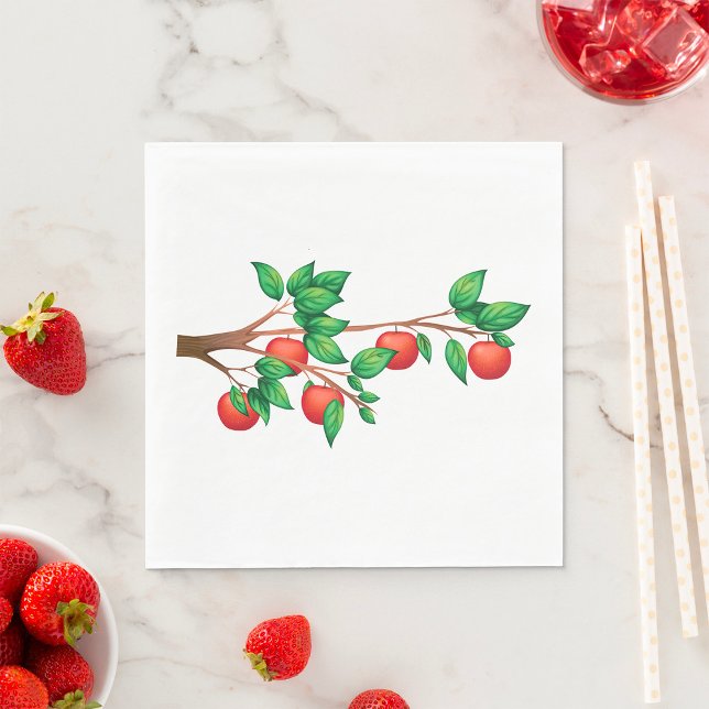 Servilleta De Papel Nápoles de ramas de árbol de Apple (Subido por el creador)