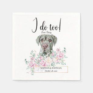 Servilleta De Papel Nápoles Napolitanos Mastiff Boda Cocktail Napkins