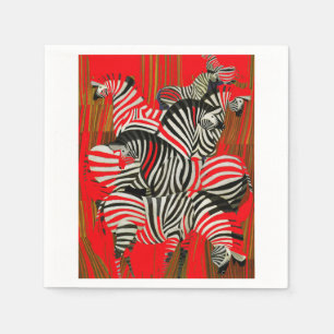 Servilleta De Papel Nápoles Red Zebra