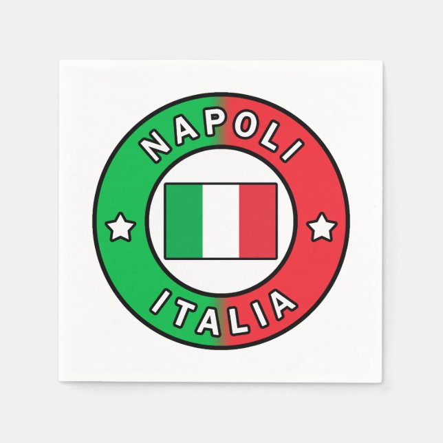Servilleta De Papel Napoli Italia (Anverso)