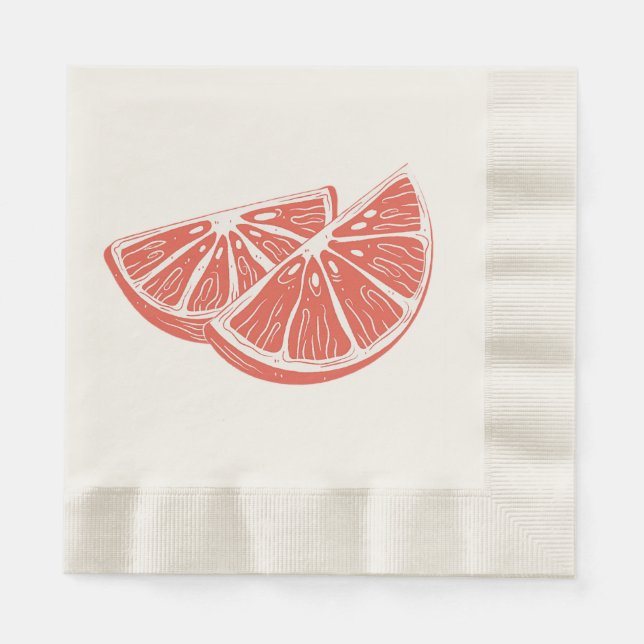 Servilleta De Papel Naranja (Anverso)