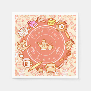 Servilleta De Papel Naranja Cute Kitchenware
