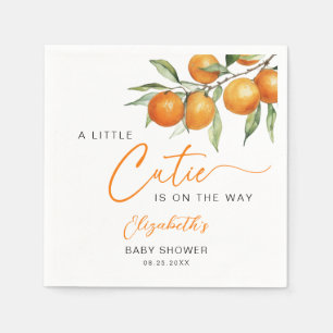 Servilleta De Papel Naranja de cítricos botánicos Pequeña Cutie Baby S