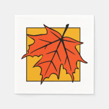 Naranja de hoja de arce de otoño