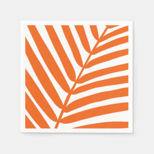 Servilleta De Papel Naranja de hoja de palma