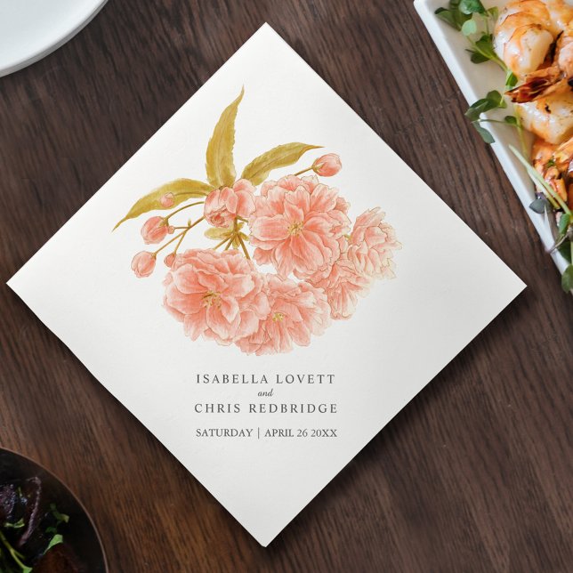 Servilleta De Papel naranja de melocotón boda flor servilletas florale (Subido por el creador)