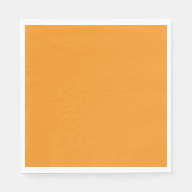 Servilleta De Papel Naranja de otoño de oro (Anverso)