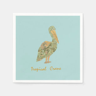 Servilleta De Papel Naranja de rana tropical