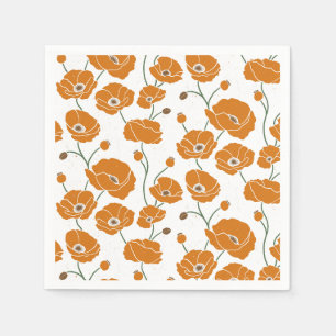 Servilleta De Papel Naranja del campo de los cachorros