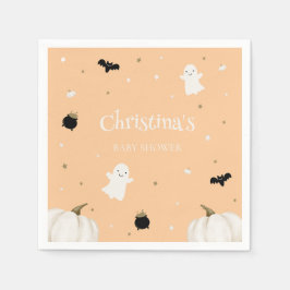 Servilleta De Papel Naranja Halloween Baby Shower