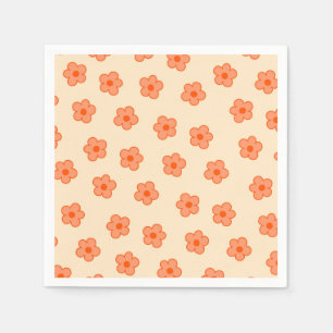 Servilleta De Papel Naranja Hippie Peach Preppy