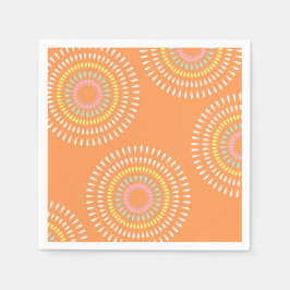 Servilleta De Papel Naranja japonés de fuegos artificiales