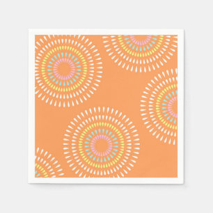 Servilleta De Papel Naranja japonés de fuegos artificiales