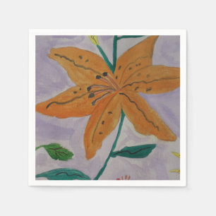 Servilleta De Papel Naranja Lily Paper