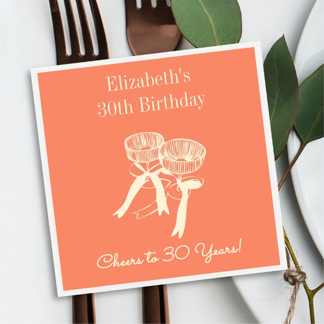 Servilleta De Papel Naranja moderno vitorea a Napkin de Cumpleaños de  (Subido por el creador)