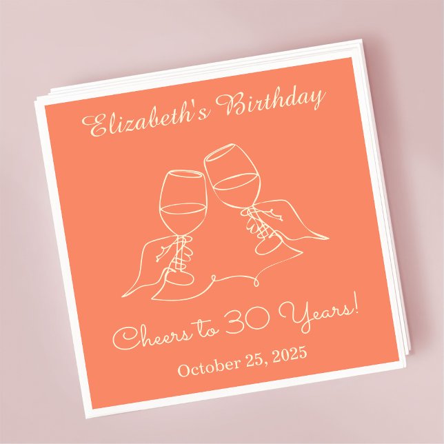Servilleta De Papel Naranja moderno vitorea a Napkin de Cumpleaños de  (Subido por el creador)