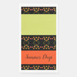 Servilleta De Papel Naranja Negro Y Amarillo