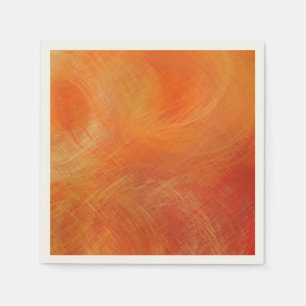 Servilleta De Papel Naranja Resumen Pintura