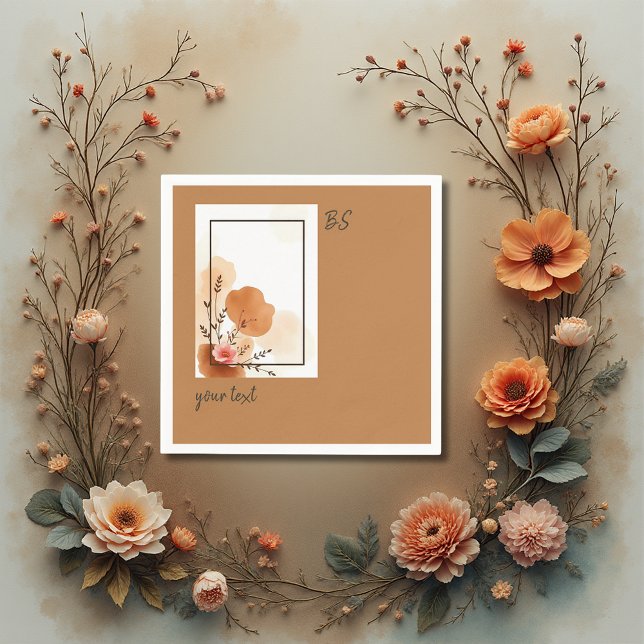 Servilleta De Papel Naranja Rústico Peach Botanicals (Subido por el creador)