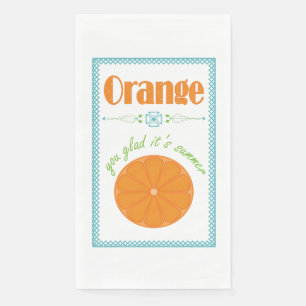 Servilleta De Papel Naranja, te alegra que sea verano con la frontera 