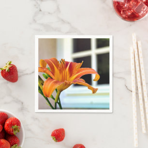 Servilleta De Papel Naranja Tiger Lily Paper Napkins
