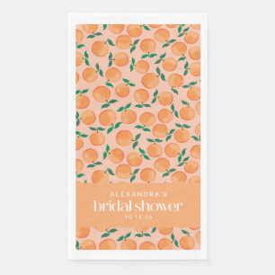 Servilleta De Papel Naranjas de Verano Frutas Rosa Despedida de Solter
