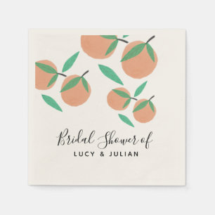 Servilleta De Papel Naranjas desprendidos de mano Citrus botánico duch