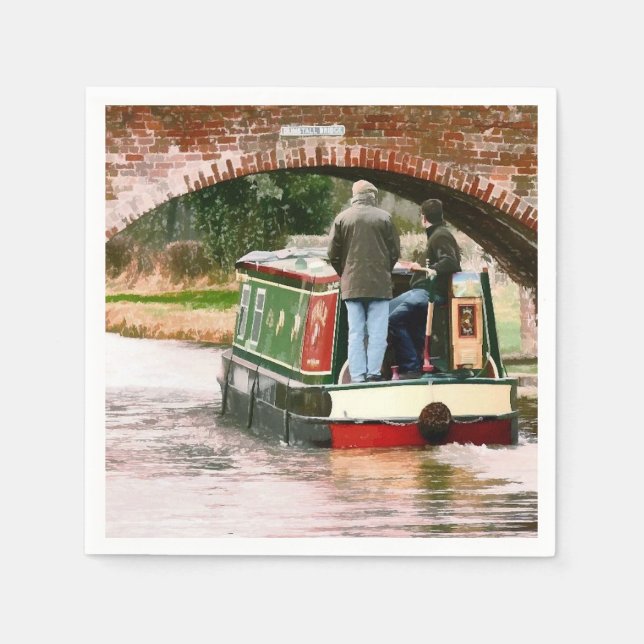 SERVILLETA DE PAPEL NARROWBOATS (Anverso)