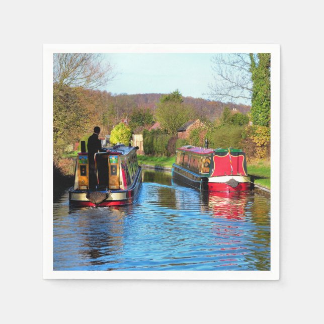 SERVILLETA DE PAPEL NARROWBOATS (Anverso)