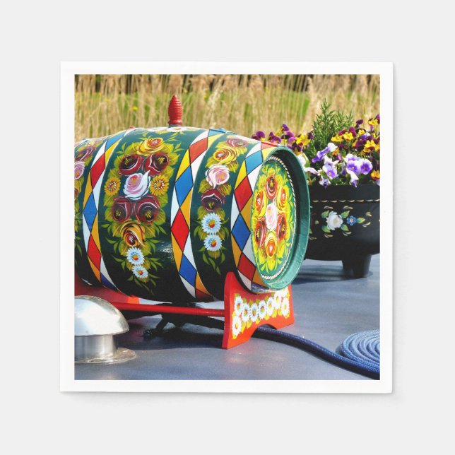 SERVILLETA DE PAPEL NARROWBOATS (Anverso)