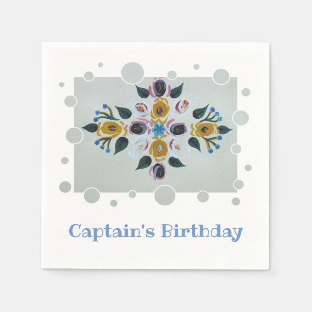 SERVILLETA DE PAPEL NARROWBOATS (Anverso)