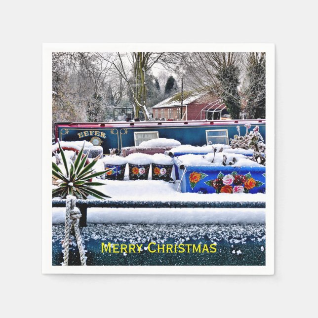 SERVILLETA DE PAPEL NARROWBOATS (Anverso)