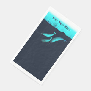 Servilleta De Papel Narwhal Bajo El Hielo