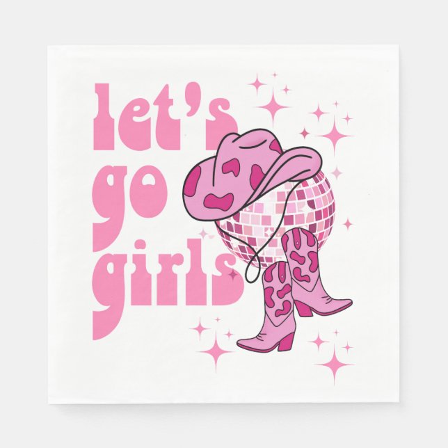 Servilleta De Papel Nashville Bachelorette Rodeo Weekend (Anverso)