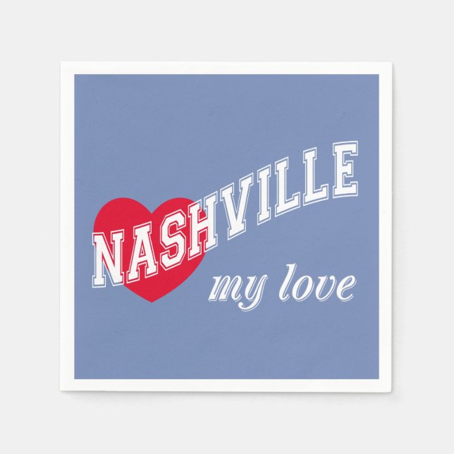 Servilleta De Papel Nashville mi amor (Anverso)