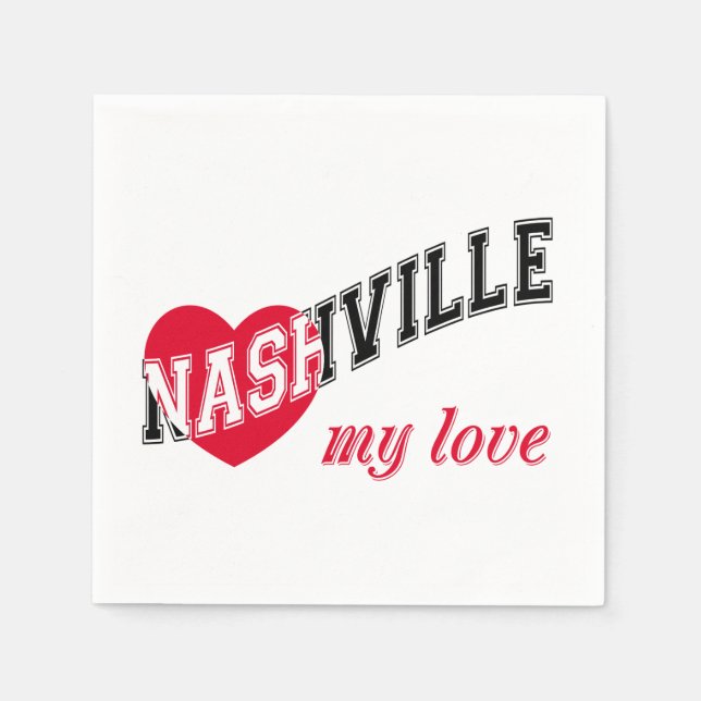 Servilleta De Papel Nashville mi amor (Anverso)