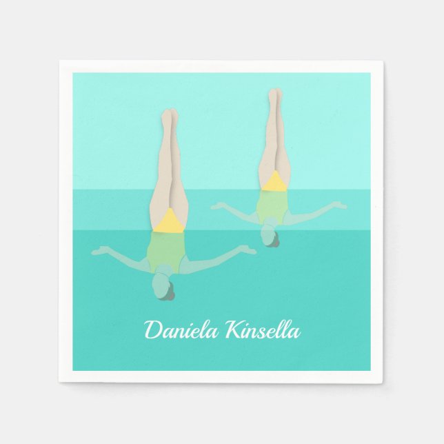 Servilleta De Papel Natación artística (Anverso)