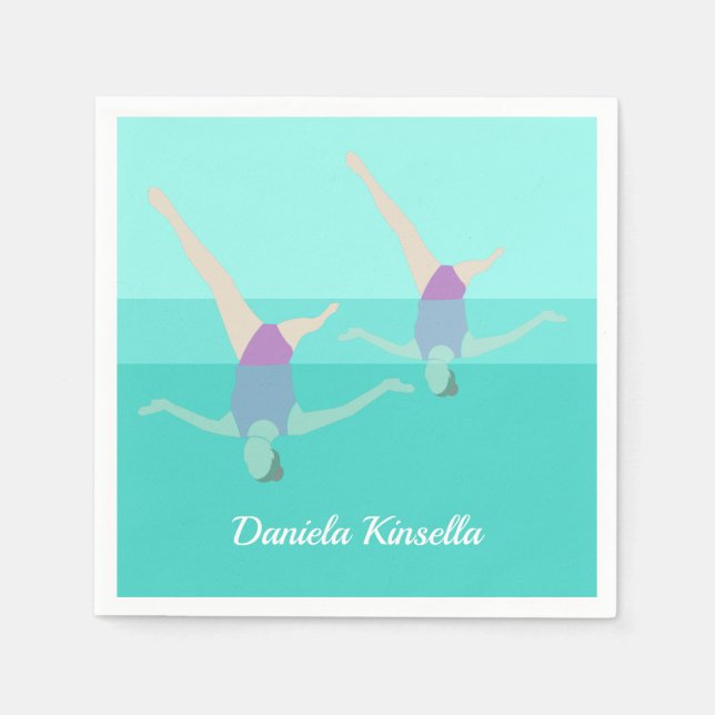 Servilleta De Papel Natación artística (Anverso)