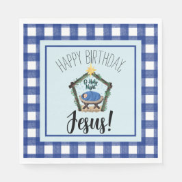 Servilleta De Papel Natividad acuarela Feliz cumpleaños Jesús
