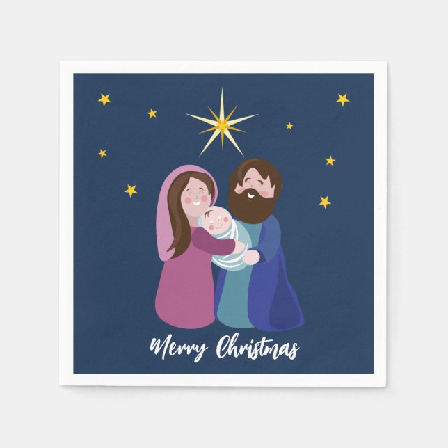 Servilleta De Papel Natividad de los navidades (Anverso)