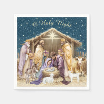 Natividad de Navidad en acuarela