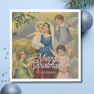 Servilleta De Papel Natividad elegante María Jesús bebé Ángeles