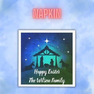Servilleta De Papel Natividad - Feliz Pascua