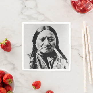 Servilleta De Papel Nativo Americano: Lakota Toro Sentado Fuerte Bufor