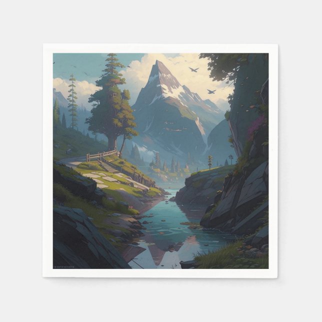 Servilleta De Papel Naturaleza 20 (Anverso)