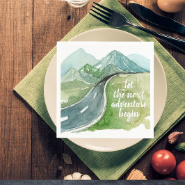 Servilleta De Papel Naturaleza acuarela Vamos a comenzar la próxima av