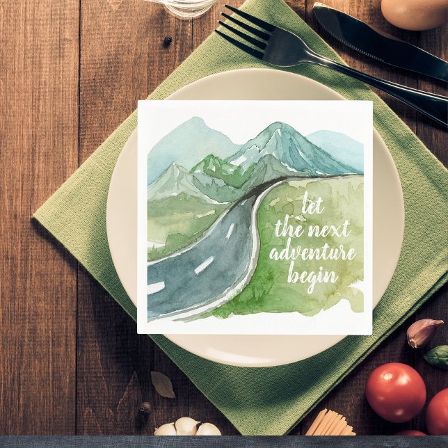 Servilleta De Papel Naturaleza acuarela Vamos a comenzar la próxima av (Subido por el creador)