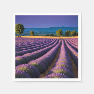 Servilleta De Papel Naturaleza de Lavanda Paisaje al aire libre Tranqu